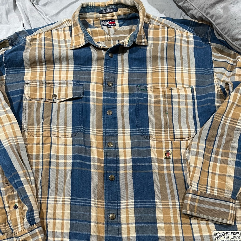 Tommy Hilfiger Vintage Button Down Shirt Size XL